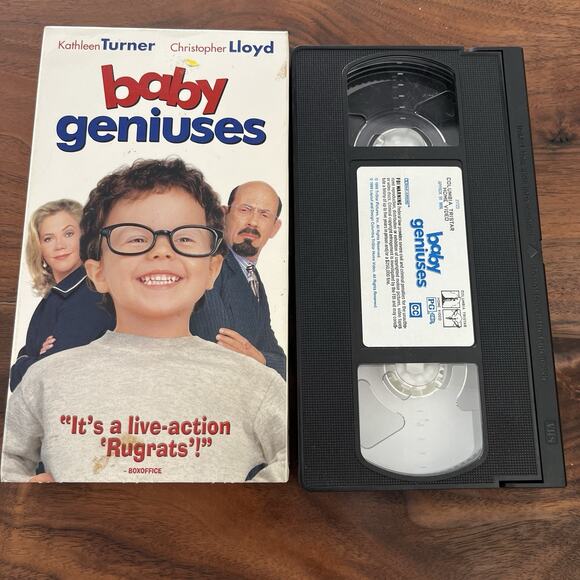 Baby Geniuses VHS 1999 Kathleen Turner Christopher Lloyd Columbia TriStar - Picture 4 of 4